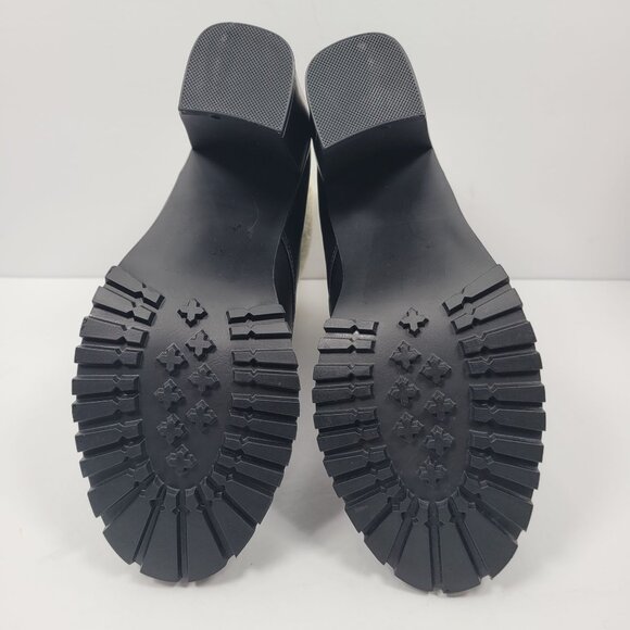 Bebe Kimmberly Women's Black Ankle High Laced Chunky Heels Boots US Size 11 NWOT - Picture 10 of 12